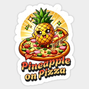 Team Pineapple on Pizza Sticker